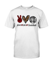 BASKETBALL PEAVE LOVE BASKETBALL Classic T-Shirt tile