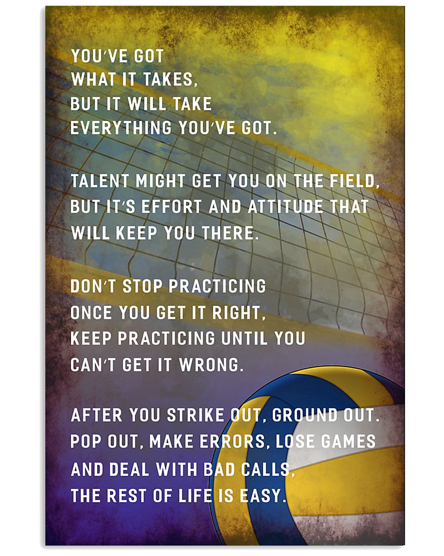 Volleyball You've Got What It Takes 11x17 Poster
