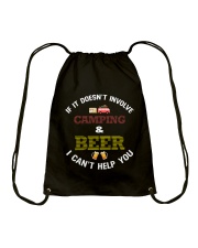 Camping and Beer Drawstring Bag thumbnail