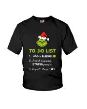 To Do List Watch Baseball Youth T-Shirt thumbnail