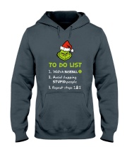 To Do List Watch Baseball Hooded Sweatshirt front