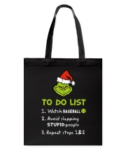 To Do List Watch Baseball Tote Bag thumbnail