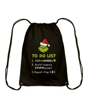 To Do List Watch Baseball Drawstring Bag thumbnail