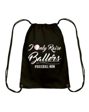 Baseball- I only raise ballers Drawstring Bag thumbnail