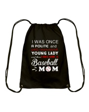 I Was Once A Polite And Baseball Drawstring Bag thumbnail