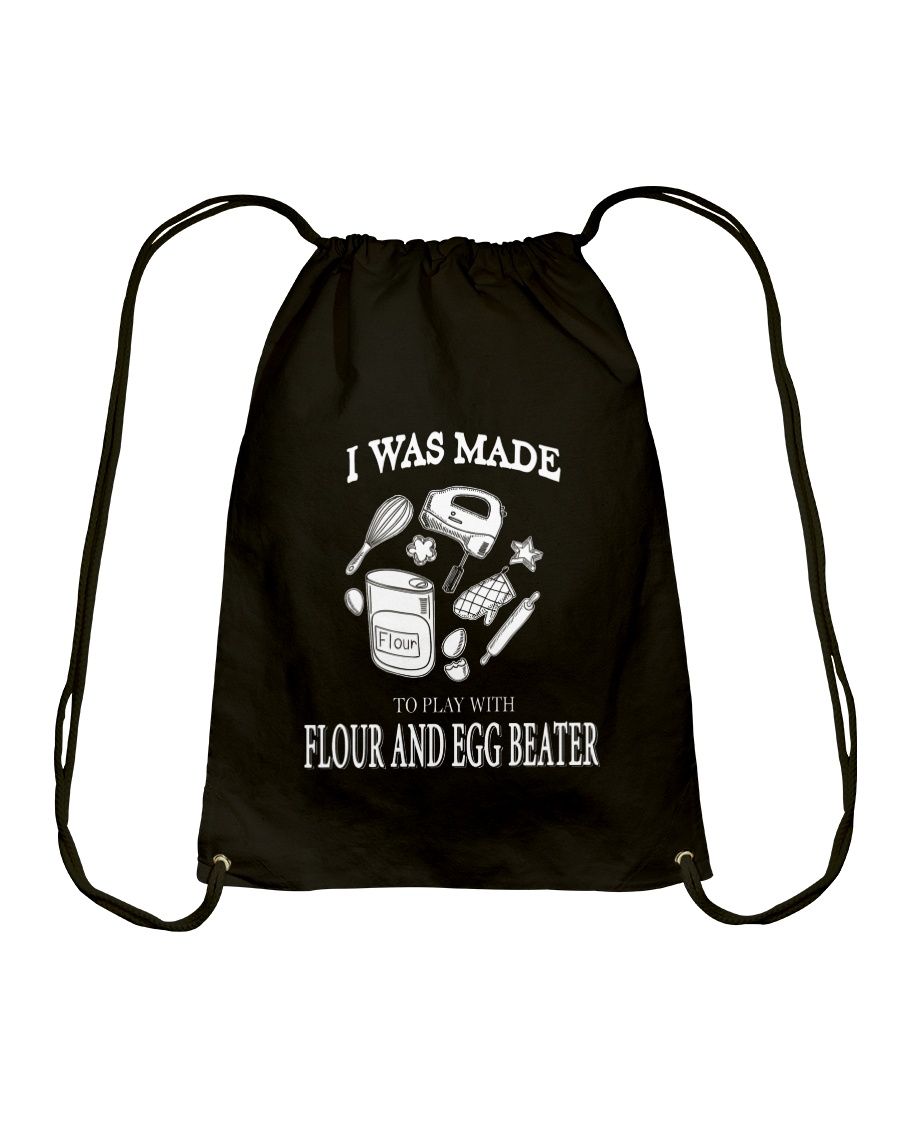 Cake - FLOUR AND EGG BEATER Drawstring Bag