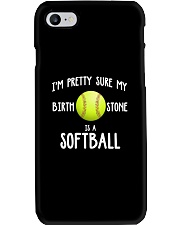 I'm pretty sure my birth stone is a softball Phone Case thumbnail