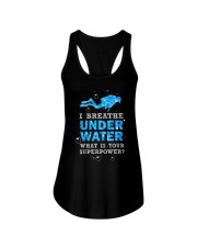 Scuba Diving - I Breathe Under Water Ladies Flowy Tank thumbnail