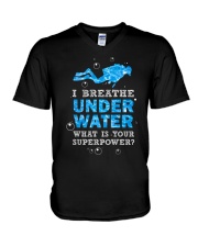 Scuba Diving - I Breathe Under Water V-Neck T-Shirt thumbnail