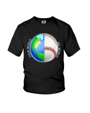 Baseball Your World My World Youth T-Shirt thumbnail