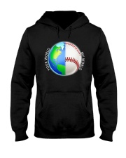 Baseball Your World My World Hooded Sweatshirt thumbnail