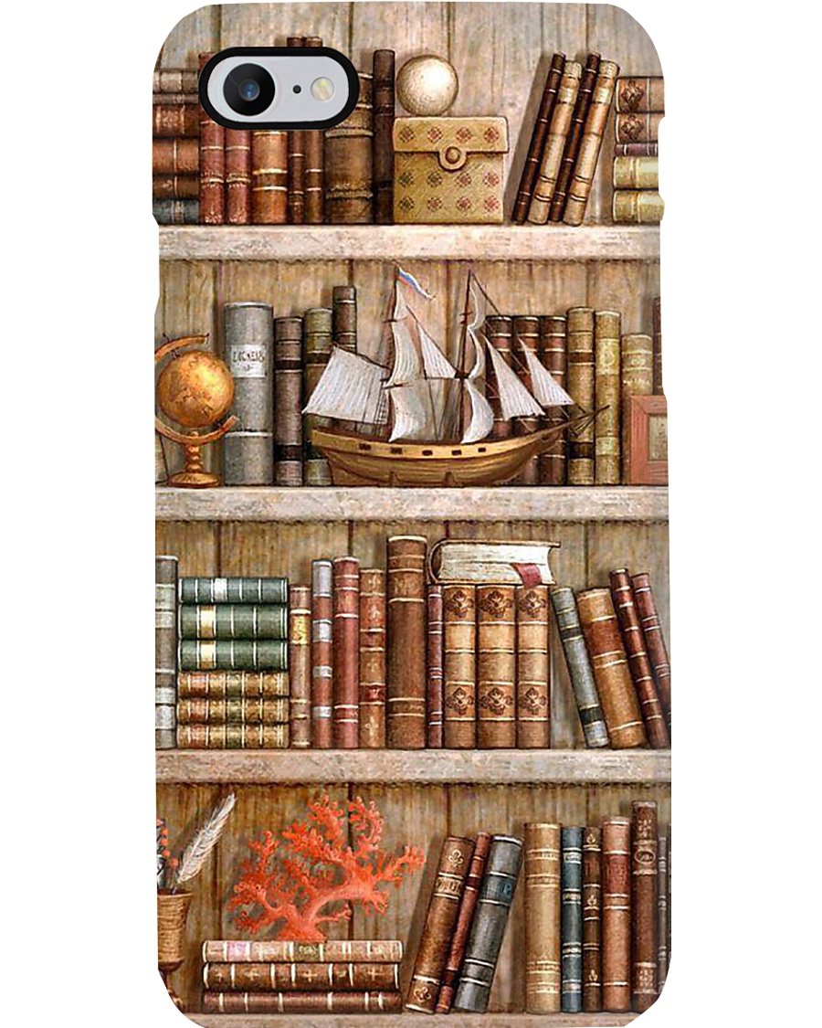 Bookshelf Vintage Bookshelf Phone Case