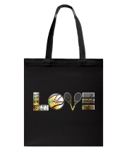 Tennis Sunflower Love Tote Bag thumbnail