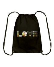 Tennis Sunflower Love Drawstring Bag thumbnail