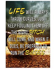 Baseball - Life Will Always Throw Curves 11x17 Poster front