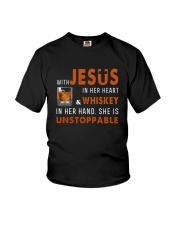 WHISKEY - She is unstoppable Youth T-Shirt thumbnail