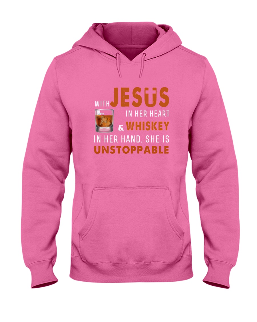 WHISKEY - She is unstoppable Hooded Sweatshirt