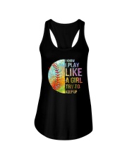 I Know I Play Soft Like A Girl Ladies Flowy Tank thumbnail