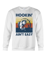 Fishing Hookin' Ain't Easy Crewneck Sweatshirt tile