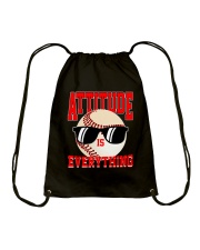 Baseball - Attitude Drawstring Bag thumbnail