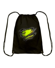 Softball Inside Me Drawstring Bag thumbnail