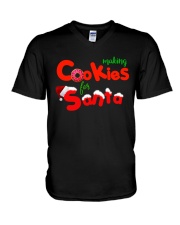 Baker- Making cookies for santa V-Neck T-Shirt thumbnail