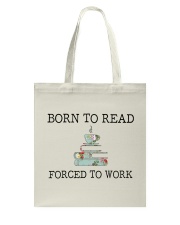 Books Born To Read Tote Bag front