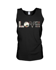 Tennis Love Flower Unisex Tank thumbnail
