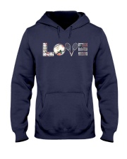 Tennis Love Flower Hooded Sweatshirt thumbnail