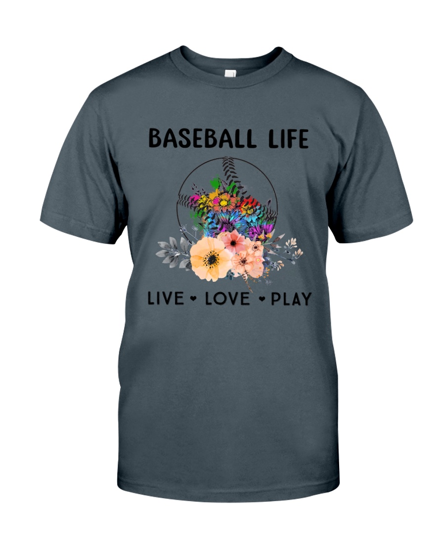 Baseball Life Live Love Play Classic T-Shirt