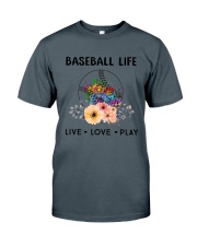 Baseball Life Live Love Play Classic T-Shirt front