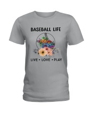 Baseball Life Live Love Play Ladies T-Shirt thumbnail