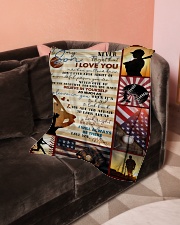 Baseball Funny I Love You Son Graphic Design Small Fleece Blanket - 30" x 40" aos-coral-fleece-blanket-30x40-lifestyle-front-05