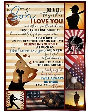 Baseball Funny I Love You Son Graphic Design Large Fleece Blanket - 60" x 80" front