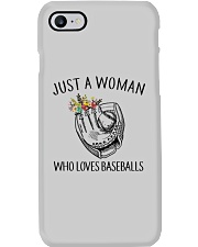 A Woman Loves Baseballs Phone Case thumbnail