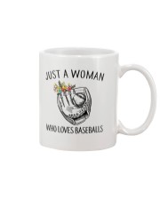 A Woman Loves Baseballs Mug thumbnail