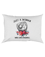A Woman Loves Baseballs Rectangular Pillowcase thumbnail