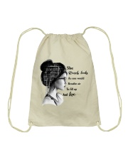 She Read Books Drawstring Bag thumbnail