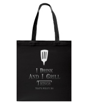 Cooking- I drink and i grill Tote Bag thumbnail