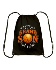 That's my grandson out there Drawstring Bag thumbnail