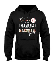 People Think I Am A Baseball Hooded Sweatshirt thumbnail