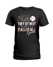 People Think I Am A Baseball Ladies T-Shirt thumbnail