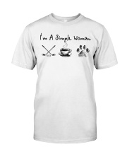 Hockey Coffee and Dogs Classic T-Shirt thumbnail