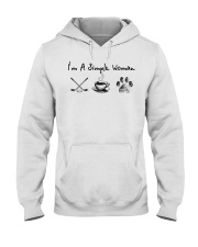 Hockey Coffee and Dogs Hooded Sweatshirt front