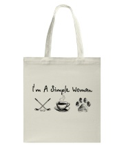 Hockey Coffee and Dogs Tote Bag thumbnail