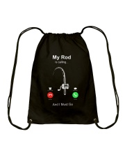 Fishing My Rod Is Calling Drawstring Bag tile