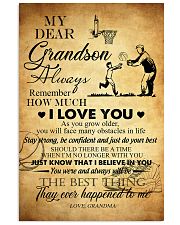 Basketball My Dear Grandson Love You 11x17 Poster front
