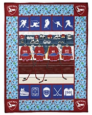 Hockey Funny This Is My Happy Place Graphic Design Small Fleece Blanket - 30" x 40" front