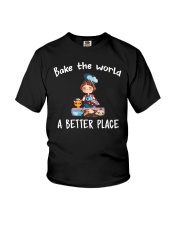 Bake The World A Better Place Youth T-Shirt thumbnail