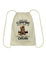 Camping Drunk Drawstring Bag tile
